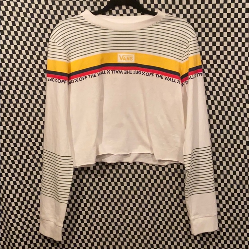 VANS long sleeve crop top